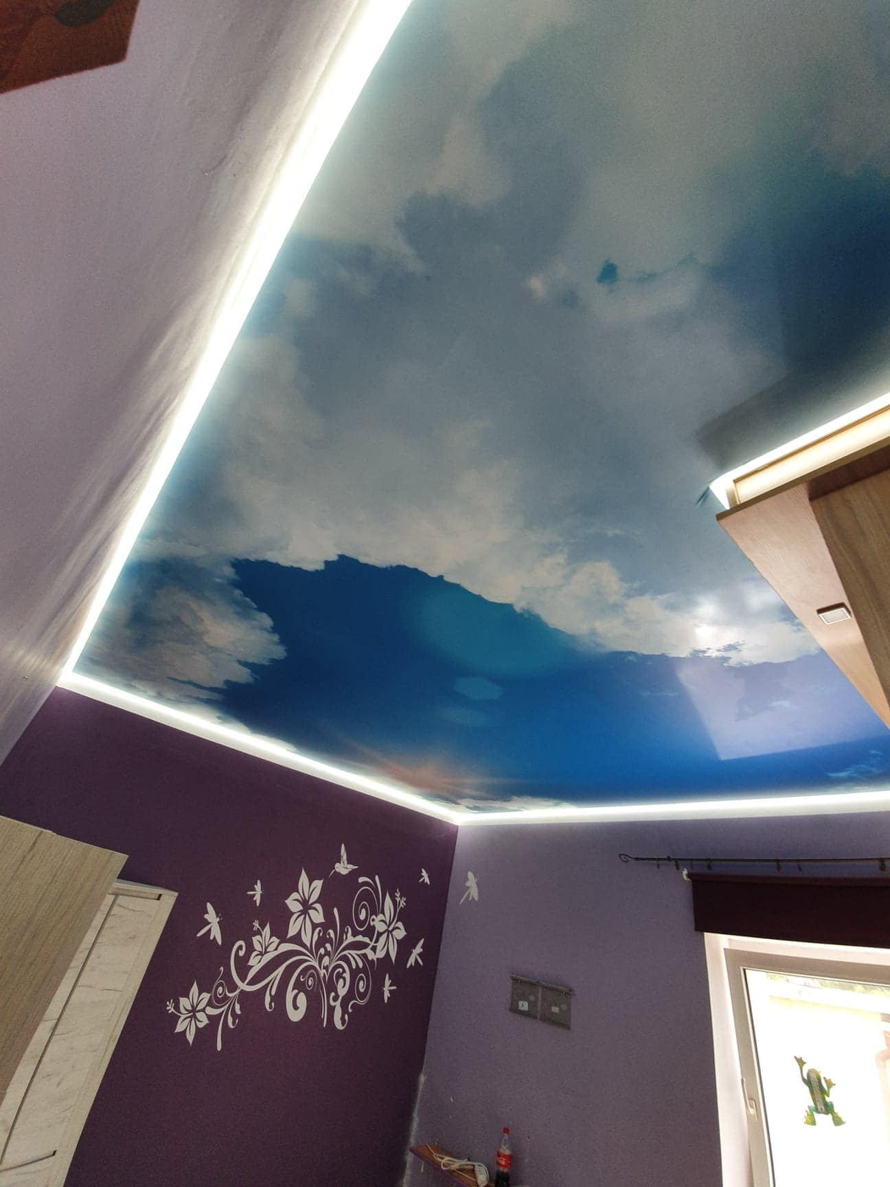 Sufit napinany z nadrukiem